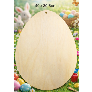 Jajko 2 40cm z otworem, jajko 40cm z otworem, sklejka 3mm